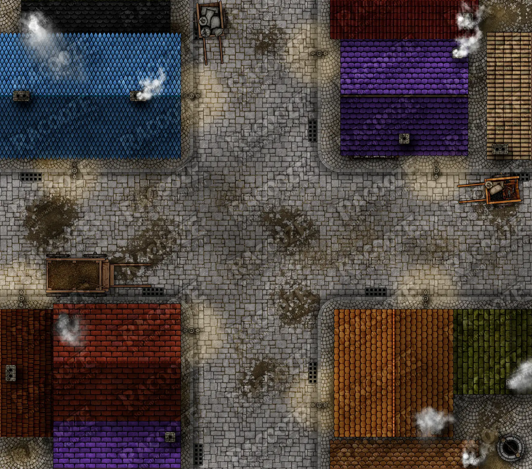 City Street Battle Map Pack I preview