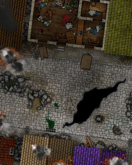 City Street Battle Map Pack I